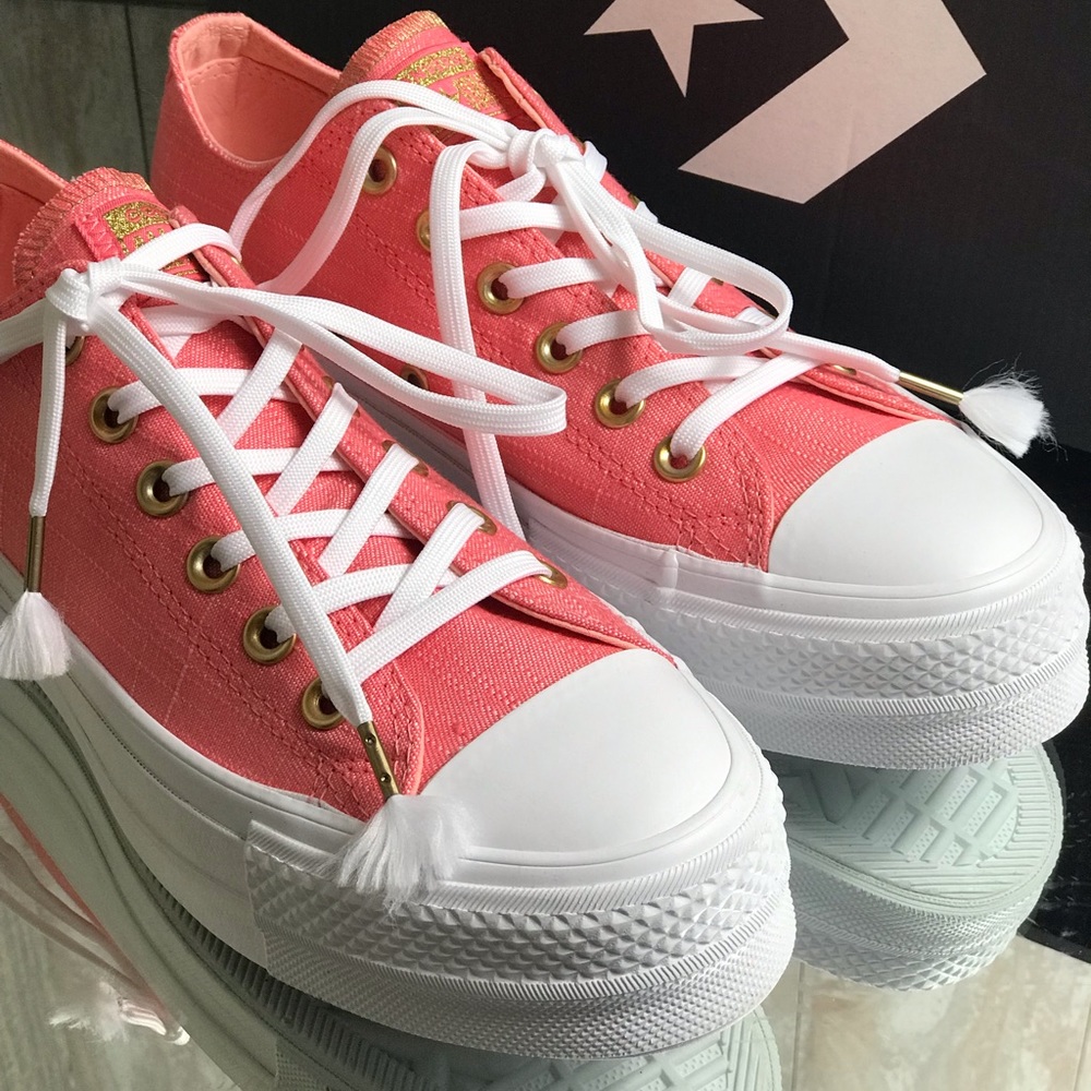 Converse Ctas Lift OX Canvas Driftwood Pink W - Picture 2 of 9